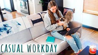 CASUAL WORKDAY VLOG ️ Freelance editor day in the life | Natalia Leigh