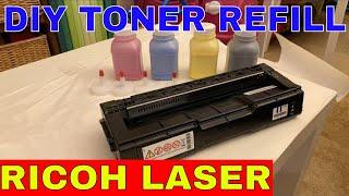 How to Refill Ricoh Laser Printer |Toner Refill SP C250DN | Reset Toner Chips | Arduino Hack