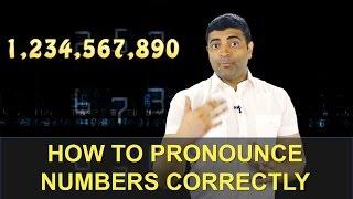 English Pronunciation - How to pronounce numbers correctly