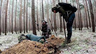 Berlin's Battlefield: Medals,  Helmet, and 10 Soviet soldiers