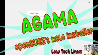 Agama - trying out openSUSE''s new installer - it is OUTSTANDING!!