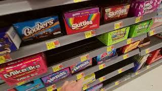 Walmart Candy Aisle Shelf Organization | Plastic Bag Crinkles (Soft Spoken)