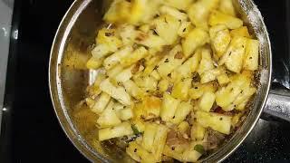 How to prepare easy homemade pineapple chutney #pineapple chutney @lizas homemade recipes