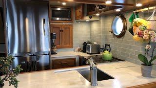 Tippecanoe gets a Galley Remodel!  - A modern galley in a Kadey-Krogen 42