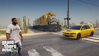 How to install Enhanced Trains in GTA 5 / Realistic Trains in GTA V / How to STOP the TRAIN in GTA5