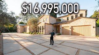 Touring a $17M Encino Mega Mansion with a Resort Style Backyard!