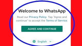 WhatsApp |Agree and Continue | Privacy Policy