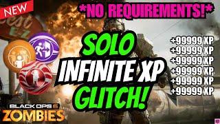 BO6 GLITCH - NEW SOLO UNLIMITED XP GLITCH (NO REQUIREMENTS) XP/CAMOS/GOBBLEGUMS! BO6 ZOMBIES GLITCH