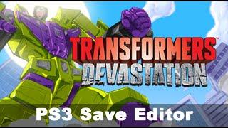 [PS3] Transformers Devastation - Bruteforce Savedata Save Editor