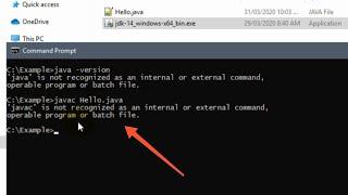 How to fix 'java' and 'javac' not working in CMD - Windows10 - 2020
