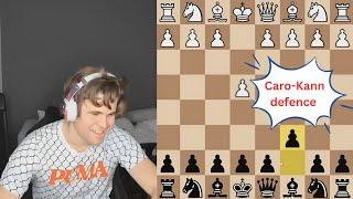 Magnus plays the Caro-Kann defence to beat GM