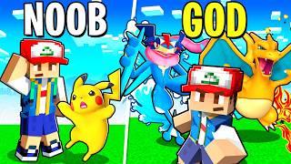 Upgrading NOOB to GOD ASH KETCHUM in PIXELMON! (Minecraft)