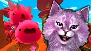 СИМУЛЯТОР ФЕРМЫ СЛИЗНЕЙ slime rancher говорящая КОШКА ЛАНА играет