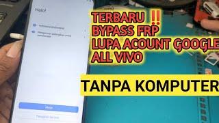 bypass frp forgot google account Vivo android version 12 without a computer, frp vivo android 12