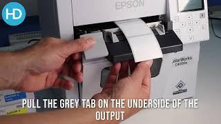 How to load label material into the Epson C4000e Colour Label Printer | HD Labels