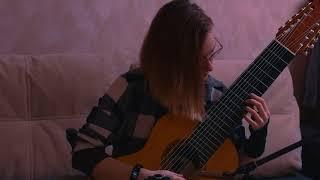 Mozart Sonata In C Major (1 Mvt) K.545 on 10 string guitar (Marina Krupkina)