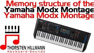 Memory structure of the Yamaha Modx Montage for beginners