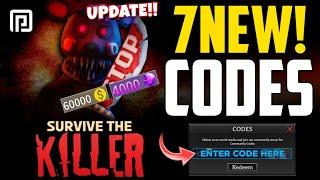 UPD!CODESSURVIVE THE KILLER ROBLOX CODES 2024 ! SURVIVE THE KILLER CODES