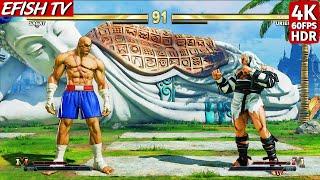 Sagat vs Urien (Hardest AI) - Street Fighter V