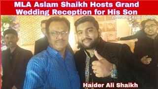 MLA Aslam Shaikh Hosts Grand Wedding Reception for Son Haider Ali Shaikh at Mahalaxmi Race Course