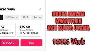 Cara Merubah KUOTA MALAM Smartfren jadi kuota Utama 24 Jam