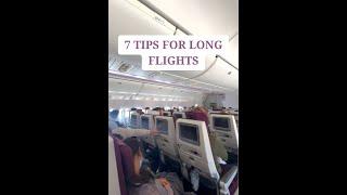 7 TIPS for long FLIGHTS #shortsvideo