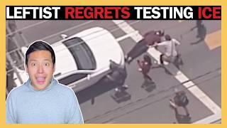 Protesters Block ICE Vans and Immediately Regret It!