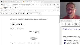 Manipulating Symbolic Expressions with Substitution, Expansion, and Factorization