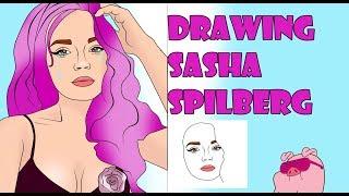 Sasha Spilberg ||Drawing Саша Спилберг Рисуем