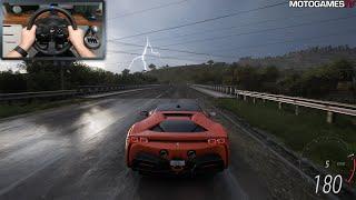 Forza Horizon 5 - 2020 Ferrari SF90 Stradale | Thrustmaster T300RS Gameplay