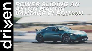 Power Sliding an Aston Martin Vantage F1 on Track!