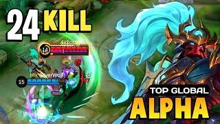 Alpha Best Build 2024 [ Alpha Top Global Gameplay ] - Mobile Legends