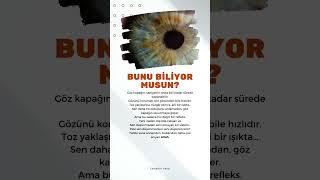 Bunu biliyor musun? #tefekkür #göz #shorts #ilginç #bilgiler #ilginçbilgiler
