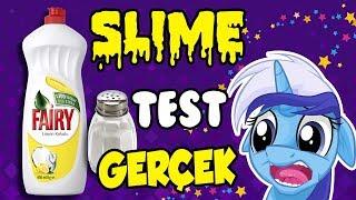 KOLAY SLIME NASIL YAPILIR - FAİRY BULAŞIK DETERJANI İLE - TUZ İLE - SLAYM -  TARİFİ