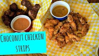 Chocolate Fried Chicken + Coconut = Choconut Chicken Strips - La Cooquette recipe