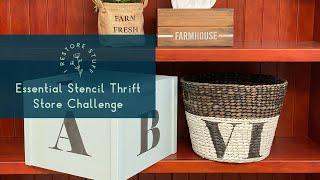 Essential Stencil Thrift Store Challenge (Part 2) - Finishing off my Op Shop Finds