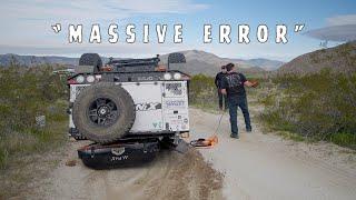 MISTAKES MADE! Rolled our Off Road Trailer!