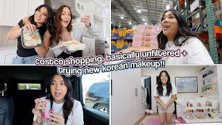 Costco Shopping With Me + Trying New Korean Makeup!!