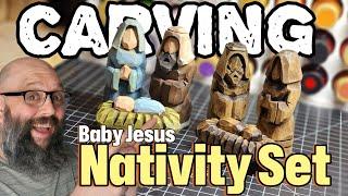 Carve With Me! The Nativity (Full Tutorial on Baby Jesus)