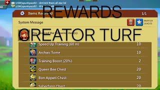 Creator Turf Rewards!|Lords Mobile|F2P  Party today 