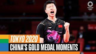   China's gold medal moments at #Tokyo2020 | Anthems