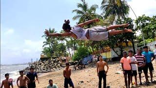 Dadar Chaupatty Flipping Vlog // Flipping With American Boys // Sunday Dadar Stunt Vlog !!