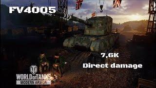 FV4005 in Karelia: 7,6K direct damage :Wot console - World of Tanks