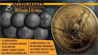 How to add Celtic details to a shield inside ZBrush with Celtic Maker by Artistic Squad