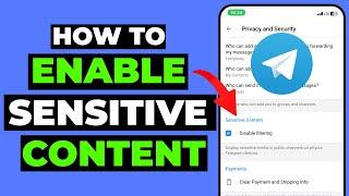 How To Enable Sensitive Content On Telegram ( iPhone / Android )