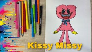 How to draw Kissy Missy | Poppy Playtime Draw | Как нарисовать Кисси Мисси