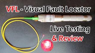 VFL - Visual Fault Locator | Review | Live Fiber Testing | Optical Fiber Connectivity Testing Tool