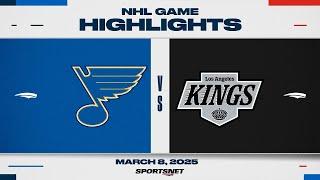 NHL Highlights | St. Louis Blues vs. Los Angeles Kings - March 8, 2025