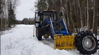 "Подарок"на 23 февраля! Поломка телеги ПСТ-6. Готовимся чистить загон быков после зимы.