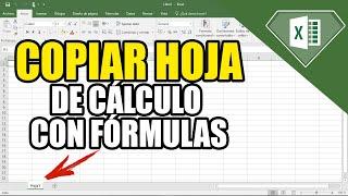 Como copiar una hoja de calculo de excel a otro Libro con todo y formulas Fácil Sin errores